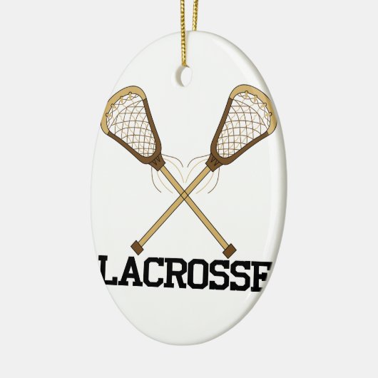 Lacrosse Keramisch Ornament (Links)