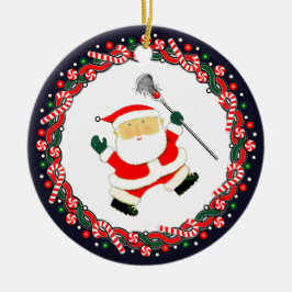 Lacrosse keramische kerst ornament cadeau