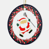 Lacrosse keramische kerst ornament cadeau (Links)