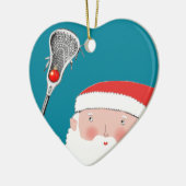 Lacrosse keramische kerstbal als cadeau keramisch ornament (Links)