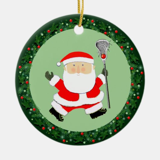 Lacrosse Kerst Collectie Keramisch Ornament (Voorkant)