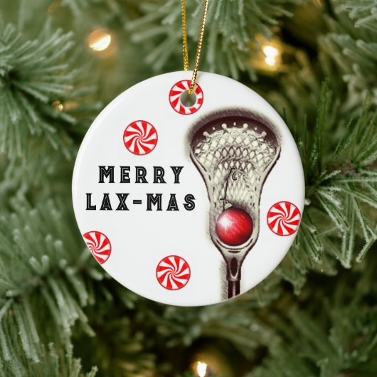 Lacrosse Kerst Collectie Keramisch Ornament (Boom)