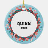 Lacrosse Kerst Collectie Keramisch Ornament (Achterkant)