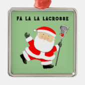 Lacrosse Kerst Collectie Metalen Ornament (Voorkant)
