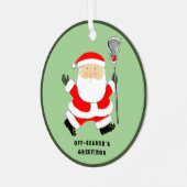 Lacrosse Kerst Collectie Metalen Ornament (Voorkant links)