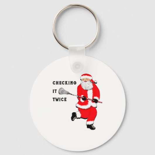 Lacrosse Kerst Sleutelhanger (Voorkant)