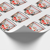 Lacrosse kerstcadeau cadeaupapier (Hoek)