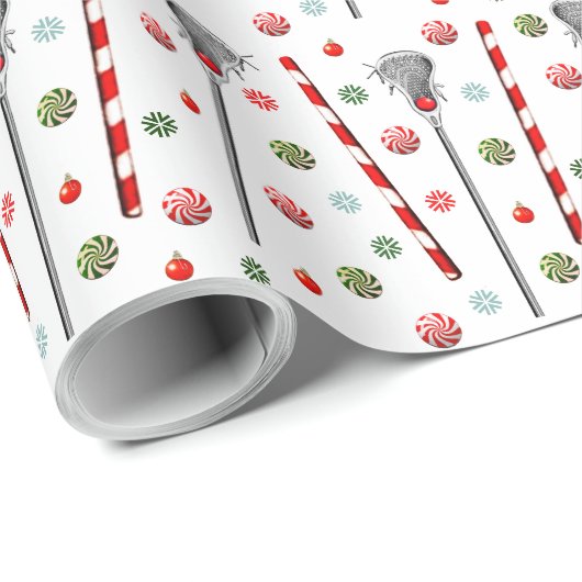 Lacrosse Kerstcadeau Cadeaupapier (Rol Hoek)