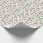 Lacrosse kerstcadeau cadeaupapier (Hoek)
