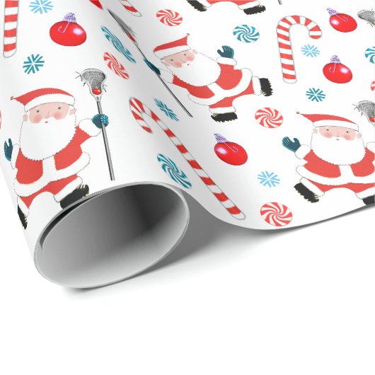 Lacrosse Kerstcadeau Cadeaupapier (Rol Hoek)