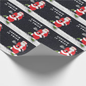 Lacrosse kerstcadeau cadeaupapier (Hoek)
