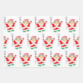 Lacrosse Kerstcadeau Inpakpapier Vel (Voorkant 2)
