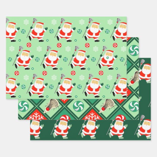 Lacrosse Kerstcadeau Inpakpapier Vel (Set)