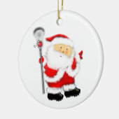 Lacrosse Kerstcadeau Keramisch Ornament (Links)