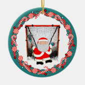 Lacrosse Kerstcadeau Keramisch Ornament (Voorkant)
