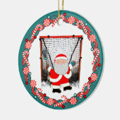 Lacrosse Kerstcadeau Keramisch Ornament (Links)