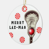 Lacrosse kerstcadeaus keramisch ornament (Links)