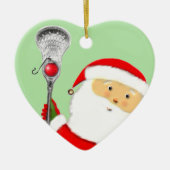 Lacrosse kerstcadeaus keramisch ornament (Voorkant)