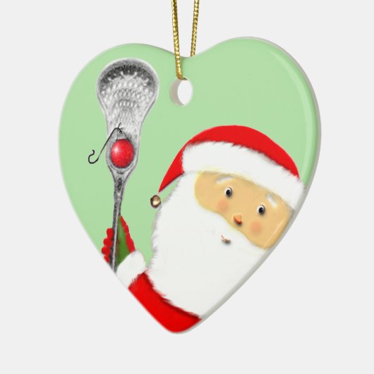 Lacrosse kerstcadeaus keramisch ornament (Links)