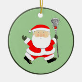 Lacrosse kerstcadeaus keramisch ornament (Voorkant)