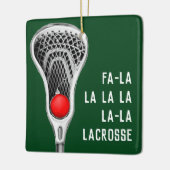 Lacrosse Kerstcadeaus Keramisch Ornament (Links)