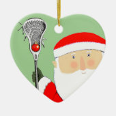 Lacrosse kerstcadeaus keramisch ornament (Voorkant)