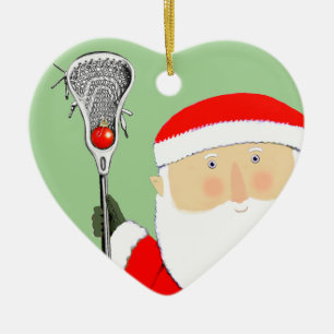 Lacrosse kerstcadeaus keramisch ornament
