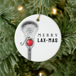 Lacrosse kerstcadeaus keramisch ornament