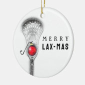 Lacrosse kerstcadeaus keramisch ornament (Links)