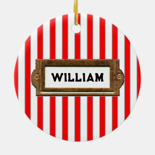 Lacrosse kerstcadeaus keramisch ornament (Achterkant)