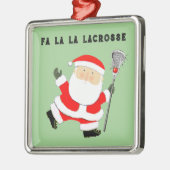 Lacrosse kerstcadeaus metalen ornament (Links)