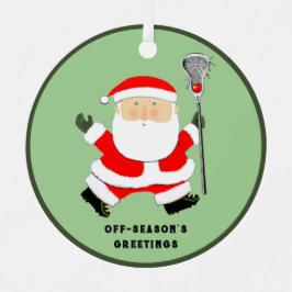 Lacrosse kerstcadeaus metalen ornament