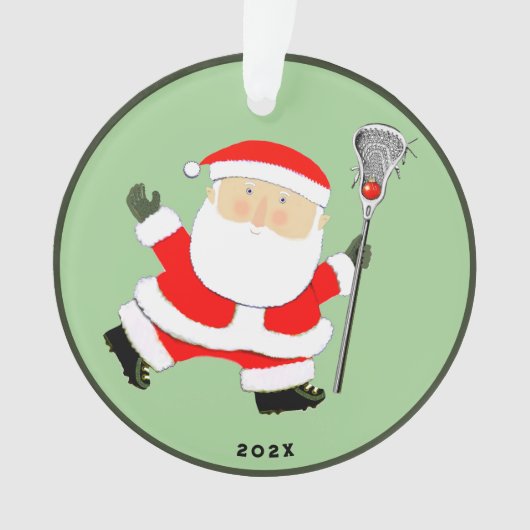 Lacrosse kerstcadeaus ornament (voorkant)