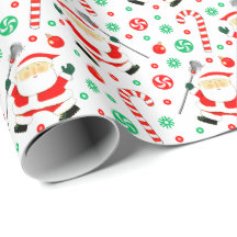 Lacrosse kerstcadeauverpakkings papier