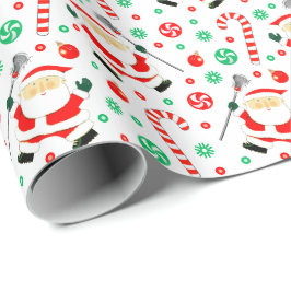 Lacrosse kerstcadeauverpakkings papier