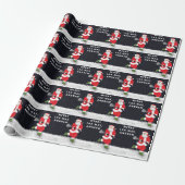 Lacrosse kerstcadeauverpakkings papier (Uitgerold)