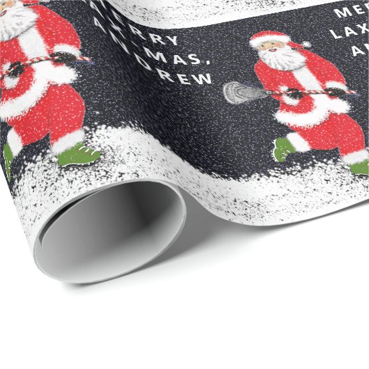 Lacrosse kerstcadeauverpakkings papier (Rol Hoek)