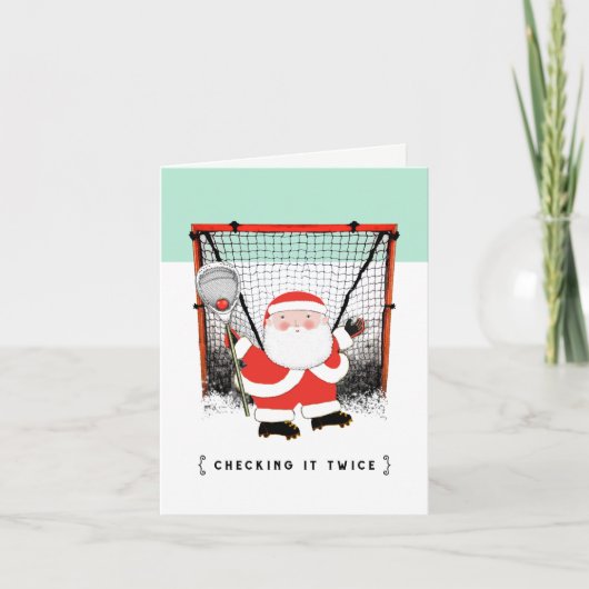 lacrosse kerstkaarten feestdagen kaart (Voorkant)