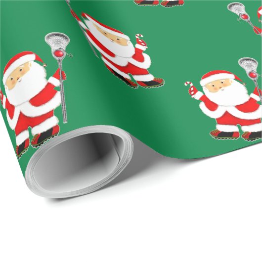 Lacrosse Kerstman Inpakpapier (Rol Hoek)