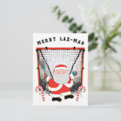 Lacrosse Kerstmis Briefkaart (Staand voorkant)