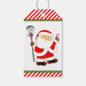 Lacrosse Kerstmis Cadeaulabel (Voorkant)