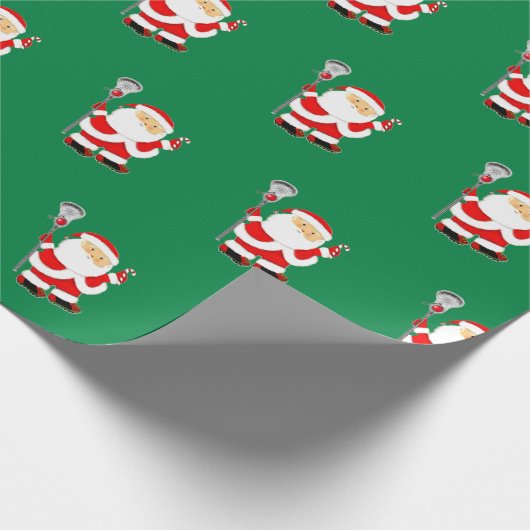 Lacrosse Kerstmis Cadeaupapier (Hoek)