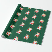 Lacrosse Kerstmis Cadeaupapier (Uitgerold)