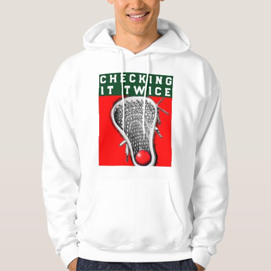 Lacrosse Kerstmis Hoodie (Voorkant)