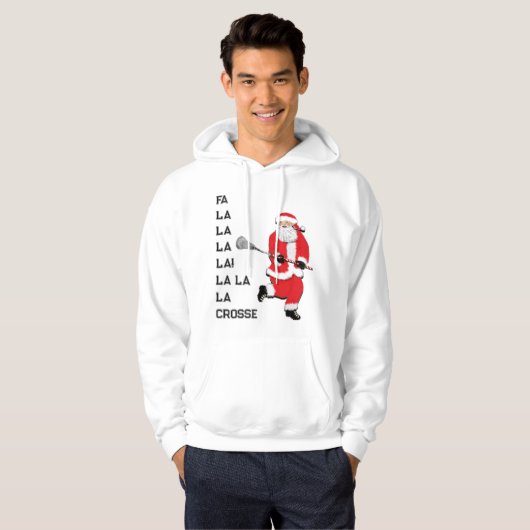 Lacrosse Kerstmis Hoodie (Voorkant volledig)