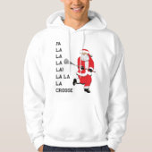 Lacrosse Kerstmis Hoodie (Voorkant)