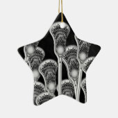 Lacrosse Kerstmis Keramisch Ornament (Rechts)