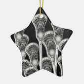 Lacrosse Kerstmis Keramisch Ornament (Links)