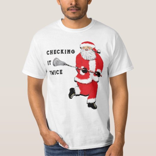 Lacrosse Kerstmis T-shirt (Voorkant)