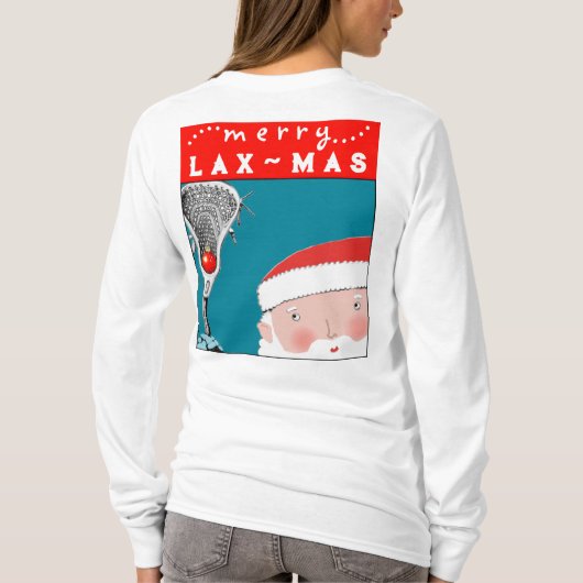 Lacrosse Kerstmis T-shirt (Achterkant)